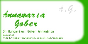 annamaria gober business card
